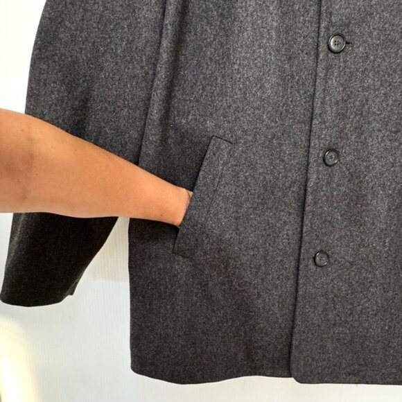 J Crew Peacoat university jacket Thinsulate Size Large Gray Wool Classic Large - Picture 4 of 10
